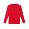 Milwaukee 602R-L Heavy Duty Pocket T-Shirt (602), Long Sleeve, Red, Large