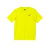 Milwaukee 414HV-M WORKSKIN Lightweight Performance SS Shirt, Hi Vis, Medium