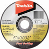 Makita B-46165 5" x .032" x 7/8" Ultra Thin Cut-Off Wheel, Stainless