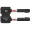 Bosch ITT15102 2 pc. Impact Tough 1 In. Torx #15 Insert Bits