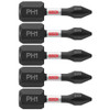 Bosch ITPH1105 5 pc. Impact Tough 1 In. Phillips #1 Insert Bits