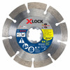 Bosch DBX4541E 4-1/2" Segmented Diamond Blade Xtreme, X-Lock, 5 Pack
