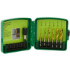 Greenlee DTAPSSKITM Metric Kit, 7-piece Drill/Tap Bit Kit with Quick-Change Adapter & Case