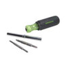 Greenlee 0153-42C 6-In-1 Multi-Tool Screwdriver, Chrome-Plated Finish