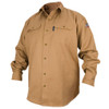 Black Stallion FS7-KHK-L Flame Resistant Cotton Work Shirt, Large