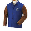 Black Stallion FRB9-30C/BS-L Flame Resistant Cotton & Cowhide Hybrid Welding Jacket, Large