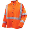Black Stallion JF1012-OR-LRG Safety Welding Jacket with Flame Resistant Reflective Tape, Large
