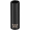 DeWalt DW2285 7/16" Impact Ready Open Stock Deep Socket, 3/8" Drive