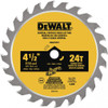 DeWalt DWA412TCT 4-1/2" 24 T Carbide Wood Cutting Circular Saw Blade