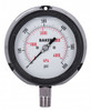 Baker LF45-600P-1/4 Pressure Gauge, 0 to 600 psi