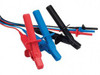 Megger 1005-262 HV Test Lead Set, 3m, 15kV, Medium Insulated Clips, Set of 3