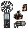 Testo 417 Digital Vane Anemometer Kit with measurement funnels and flow straightener, 59.1 to 3937 fpm, 0.1 to 118 CFM