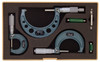 Mitutoyo 103-922 Series 103 Outside Micrometer Kit with ratchet stop and friction thimble, 0 to 3", 0.0001"