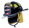 MSA 1010DDB Cairns Traditional Fire Helmet with Defender - Each