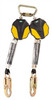 MSA 10157858 Workman Mini Twin Leg Personal Fall Limiter, Multiple Lifeline Connection, PFL Connection, Lifeline Length Values Available - Each