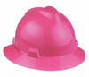 MSA 10156374 V-Gard Full Brim Slotted Hard Hat - Each