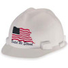 MSA 10034263 V-Gard Freedom Cap Style Front Brim Hard Hat - Each