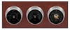 Maximum Montauk 2S Three-Instrument Weather Station with mahogany panel, satin case, black dial