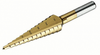 IDEAL Industries 35-511 Step Drill Bit, titanium nitrite, 1/8 to 1/2"
