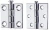 Perko 1293DP5CHR 2-1/2 x 2 Rem Pin Hinges, 6 Hole #8 Fastener, 1 pr.