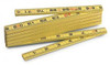 RIDGID 1619F Fiberglass Folding Rule, Inside Flat Reading, 6'
