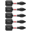 Bosch ITPH1105 5 pc. Impact Tough 1 In. Phillips #1 Insert Bits