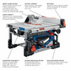 Bosch GTS18V-08N14 PROFACTOR 18V 8-1/4" Portable Table Saw Kit with (1) CORE18V 8.0 Ah PROFACTOR Performance Battery