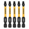 DeWalt DWAF2SQ2IR5 SQ2 FLEXTORQ  1/4 x 2-1/4in Impact Driver Bits, 5-Pack