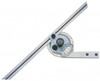 Mitutoyo 187-906-10 Series 187 Universal Bevel Protractor with clamp box for inch height gauges, 12"