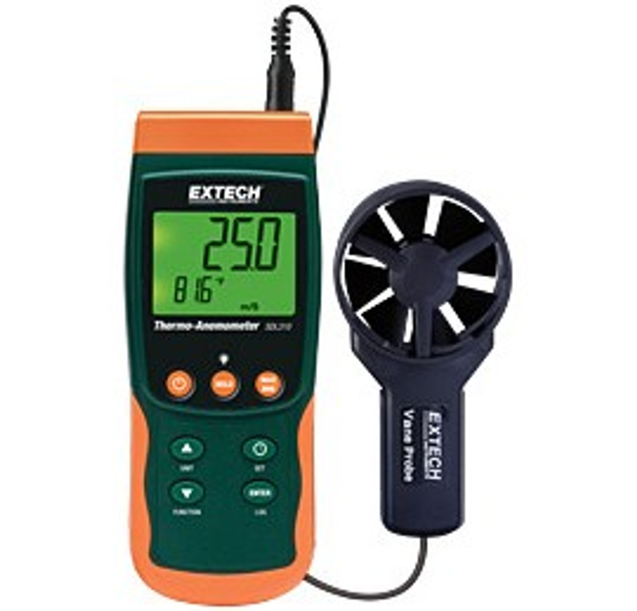 Extech SDL310Vane ThermoAnemometer/Data Logger, includes Traceable