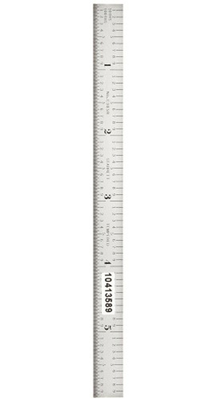 Starrett C304R-12 Full Flexible Steel Rule with Inch Graduations