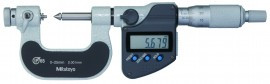 Mitutoyo 326-251-32 Series 326 Digimatic Interchangeable-Tip Screw-Thread Micrometer, 0 to 25 mm, Metric