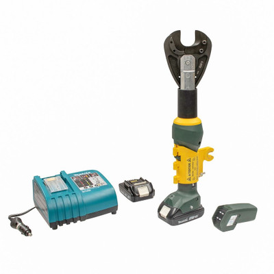 Greenlee EK425LXR12CUAL EK425LXR 6 Ton, Soft Metal Remote Cutter, 2.0Ah Battery, 12V Charger