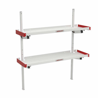 Weather Guard 9560-3-01 Folding Van Shelving Unit with 2 Shelves for Flexible Storage