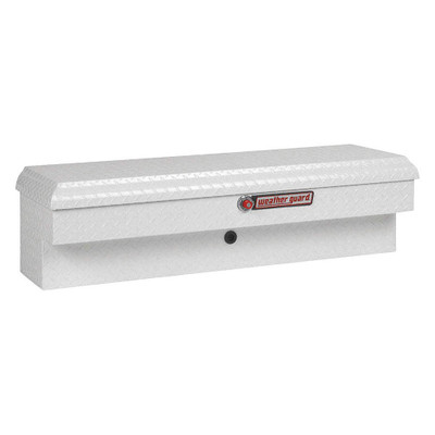 WeatherGuard 184-3-01 White Aluminum Lo-Side Box, Short, 3.4 Cu. Ft.