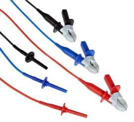 Megger 1002-531 Lead Set, 3 kV Insulated Clips, 9.8 ft. (Set of 3)