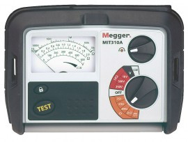 Megger MIT310A-EN Analog Insulation Tester, 1000V