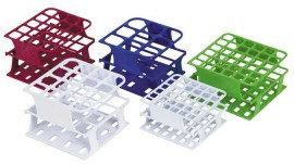 Heathrow Scientific HS27501D OneRack Test Tube Rack, 13 mm, Magenta, 8pk