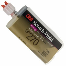 3M DP-270 Scotch-Weld Epoxy Adhesive, Black, 200ml (Pack of 12)
