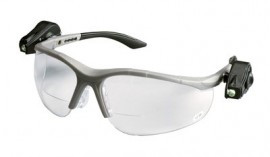 3M 11477-00000-10 LightVision 2 LED Protective Eyewear Gray with +1.5 Diopter (Pack of 10)