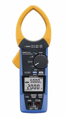 Hioki CM4141-50 True RMS AC Clamp Meter, 2000 A AC