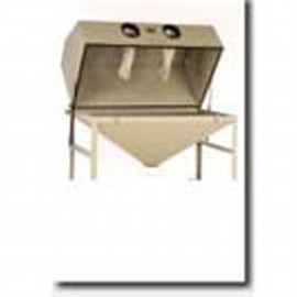 Cyclone FT6035 Glass Bead Blaster, full top opening, dust collector