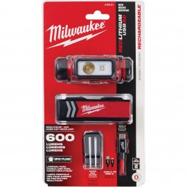 Milwaukee 2163-21 REDLITHIUM USB Hardhat Headlamp, 600 lm