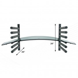 Innovative Tools I-WGR Wall Glass Rack, 6-windshield capacity, 180 lbs