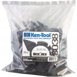 Ken-Tool 30603B Multi-Size Loose Wheel Nut Indicator, 1-3/16" to 1-1/2", Black