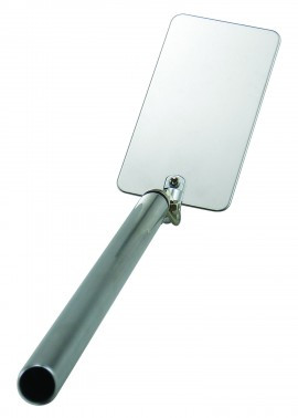 General Tools 5562 Telescoping Square Metal Flame Inspection Mirror, 2 x 3-3/4" size