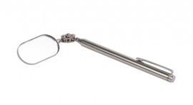 Hilmor M-5 Oval Telescoping Inspection Mirror, 1" x 2"