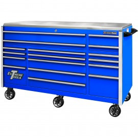 Extreme Tools EX7217RCQBLCR Roller Cabinet, 72", blue