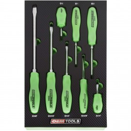 GreatNeck Tools 23999 Screwdriver Set with EVA tray, 8-piece