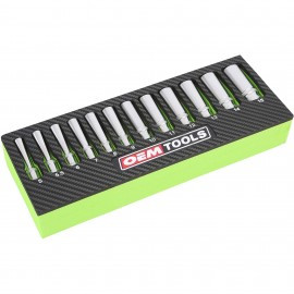 GreatNeck Tools 23986 Metric Socket Set, 1/4" drive, 12-Piece